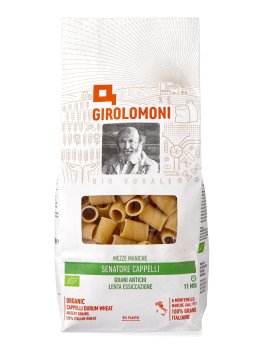 Mezze Maniche Bronzo Semola Var. Cappelli Bio 500 G - Girolomoni Gino Girolomoni