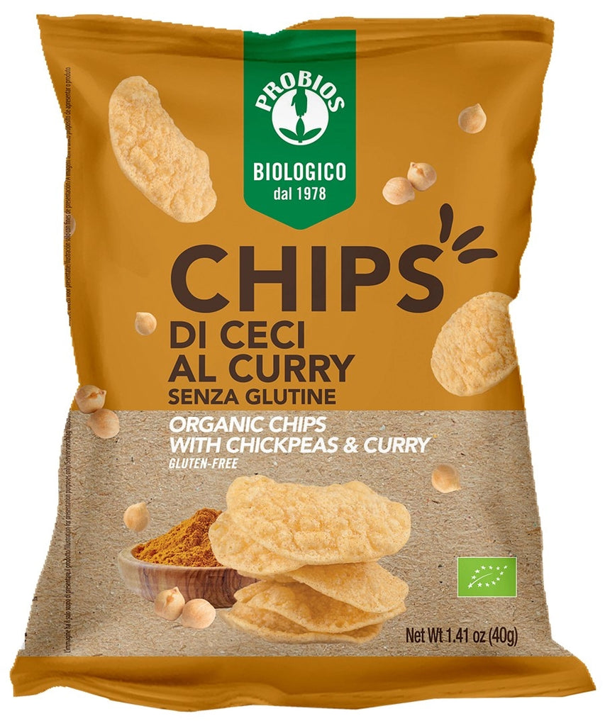 Chips Di Ceci Al Curry 40G Biologicamente LiveShop