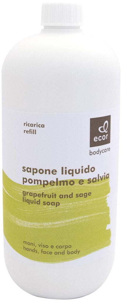 Body Care - Sapone Liquido Pompelmo E Salvia - Ricarica Ecor body care