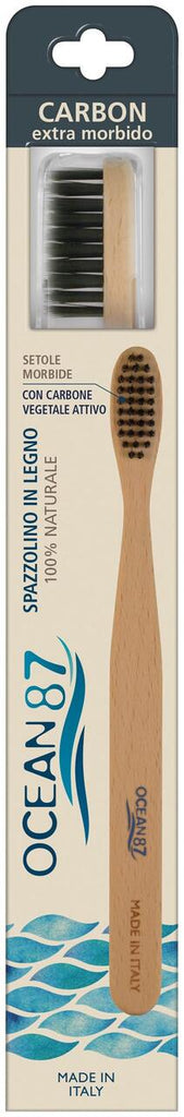 Spazzolino In Legno - Setole Carbon Ocean87