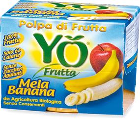 Polpa mela e banana - 2x100g Yo frutta