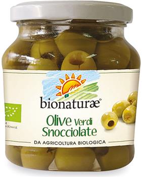 Olive verdi snocciolate - 300g/135g sgocc. Bionaturae