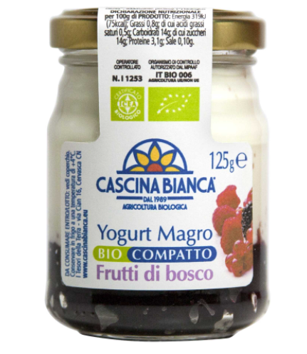 Yogurt magro compatto all'albicocca - 125g Cascina bianca