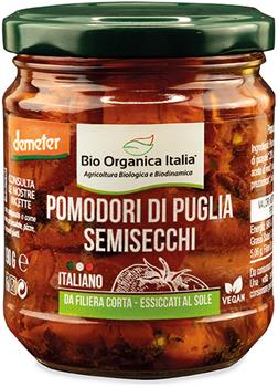 Pomodori semisecchi sott'olio - 190g Bio organica italia