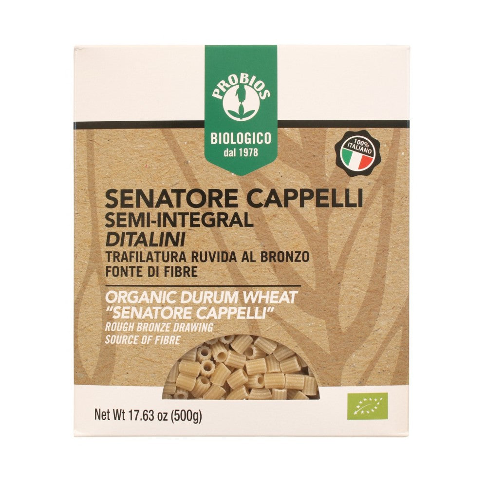 DITALINI DI GRANO SENATORE CAPPELLI - semintegral - 500g PROBIOS