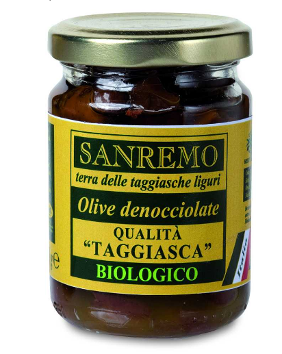Olive taggiasche denocciolate in olio extravergin - 130g Sanremo