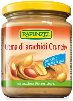 Crema di arachidi crunchy con sale e arachidi in  - 250g Rapunzel