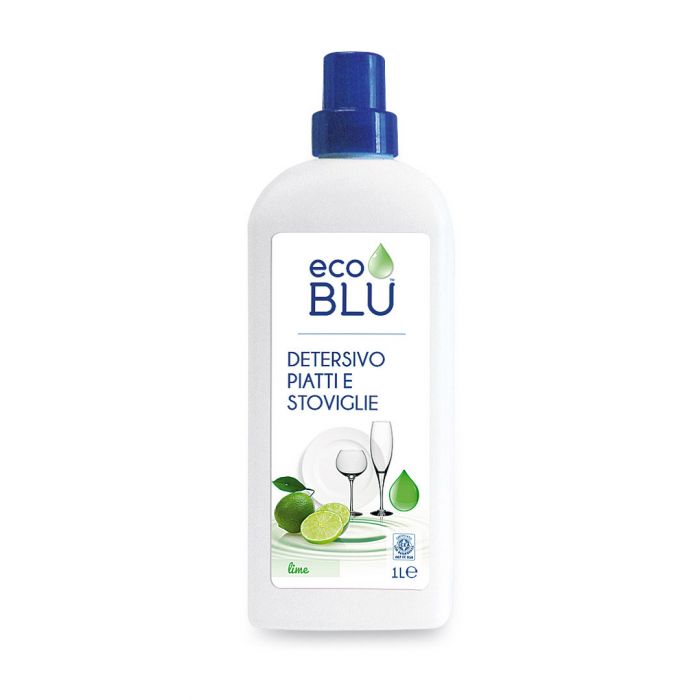 Detersivo liquido per piatti e stoviglie al profumo di lime Eco Blu