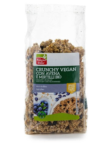 Crunchy vegan con avena e mirtilli - 375g La finestra sul cielo