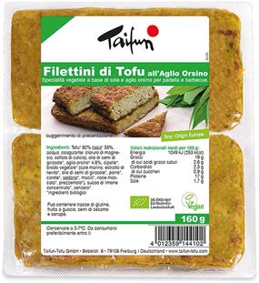 Filettini di tofu all'aglio orsino - 160g Taifun