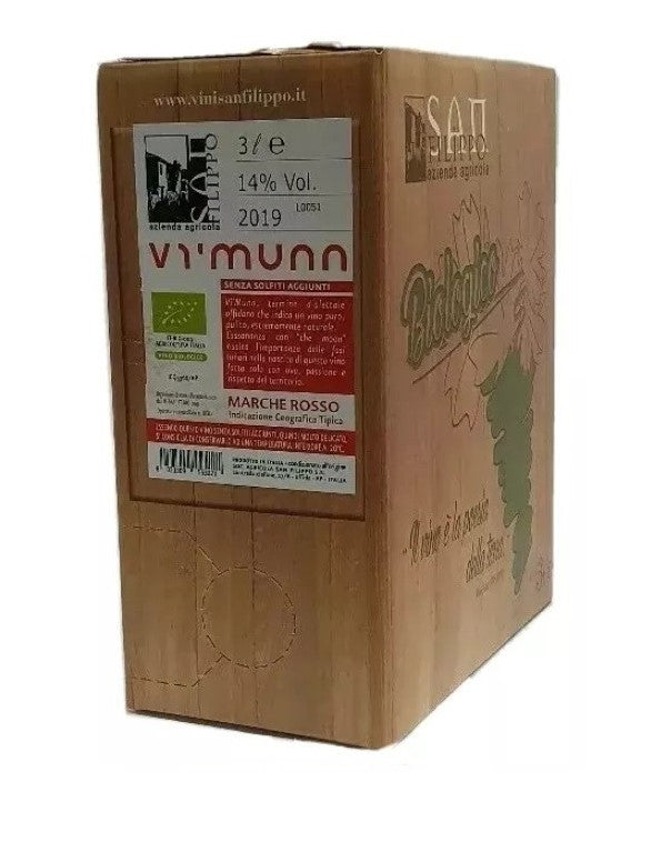 Bag in box 3l Vimunn Marche rosso senza solfiti I - Soc. Agr. SAN FILIPPO