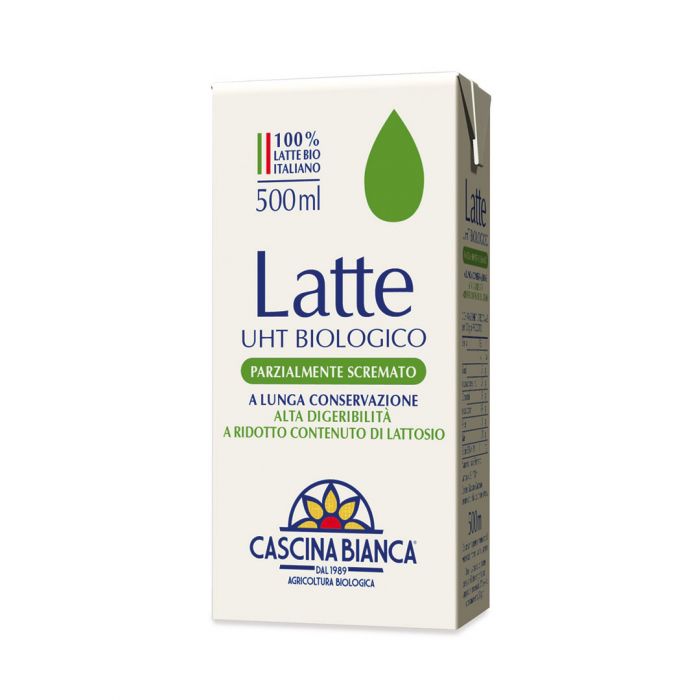 Latte uht parzialmente scremato a ridotto contenu - 500ml Cascina bianca