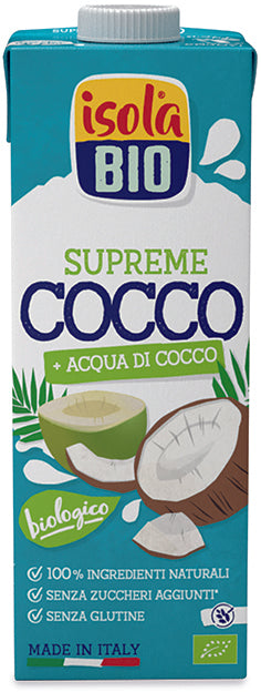 Bevanda latte di cocco e acqua di cocco supreme - 1l Isola bio