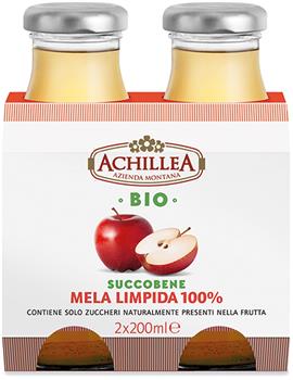 Succo puro limpido di mela - 2x200ml Achillea
