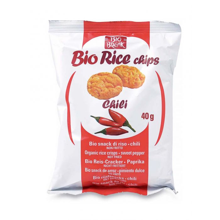 Bio rice chips al chili - 40g Bio break
