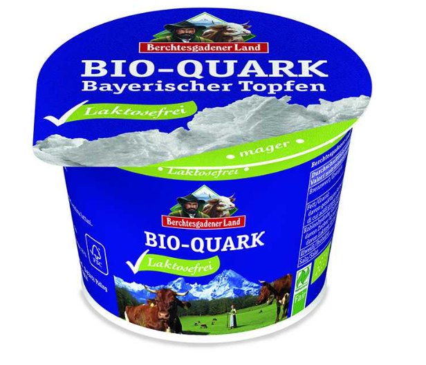 Quark magro senza lattosio (lattosio <0,1%) - 250g Berchtesgadener land
