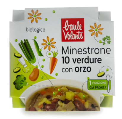 Minestrone 10 verdure con orzo - 340g Baule volante
