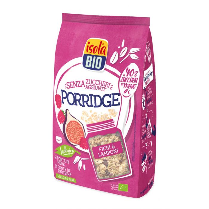 Porridge fichi e lamponi Isola Bio