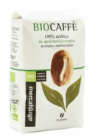 biocaffè - 100% arabica - in grani - bio - 500 Altromercato
