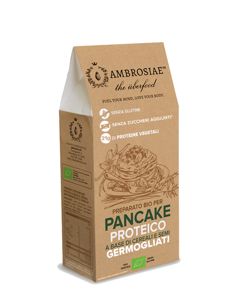 Preparato per pancake proteico AMBROSIAE Agricoltura biologica