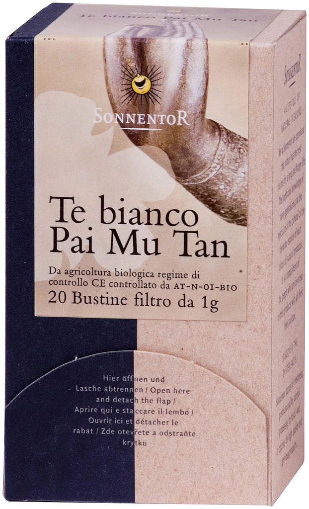 Tè bianco Pai Mu Tan in filtri Sonnentor