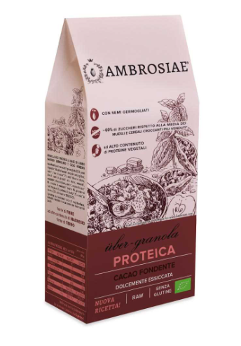 Ubergranola proteica cacao fondente Ambrosiae