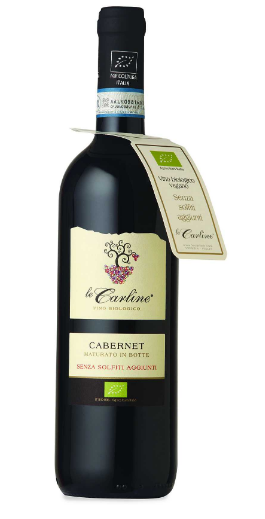 !Vino rosso cabernet lison pramaggiore doc senza solfiti aggiunti Le carline