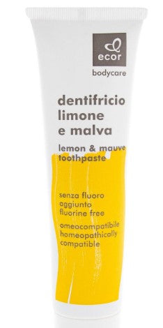 Body care - dentifricio al limone, malva e calendula - omeocompatibile Ecor body care
