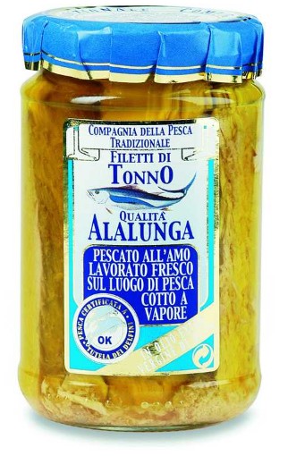 Filetti di alalunga in olio extravergine di oliva Compagnia della pesca tradizionale