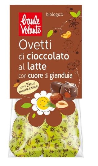 Ovetti Di Cioccolato Al Latte Con Cuore Di Gianduia Baule volante