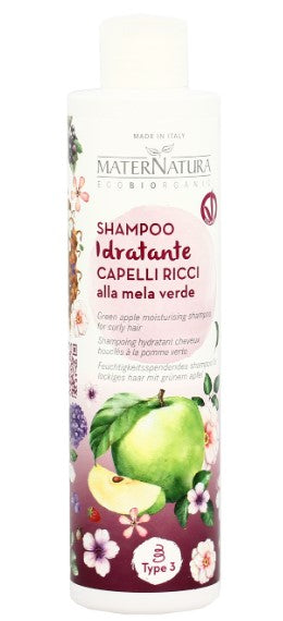 Shampoo idratante capelli ricci mela verde Maternatura