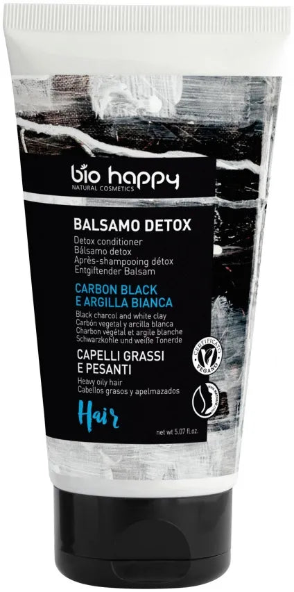!Carbon black e argilla bianca - balsamo detox Bio happy