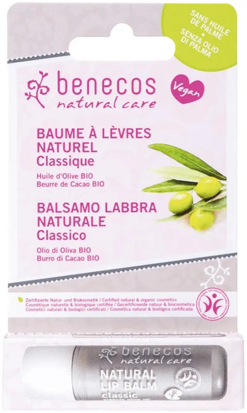 Balsamo labbra classico con olio di oliva Benecos