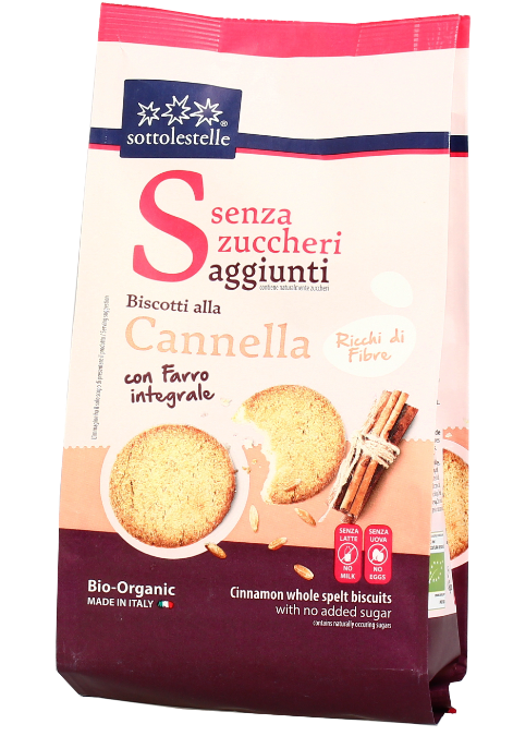 Sottolestelle - Biscotto senza zuccheri alla cannella - 250 g –  Biologicamente LiveShop