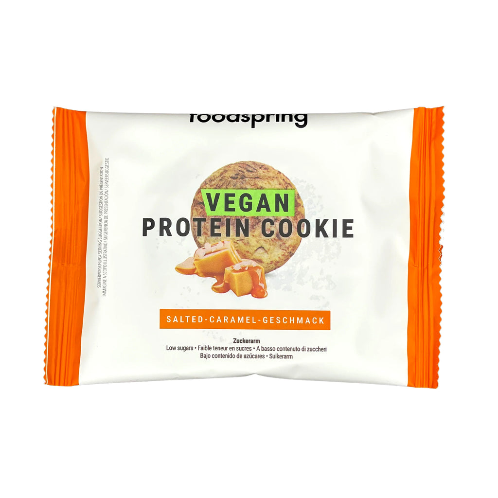 Biscotto vegano proteico al caramello salato Foodspring