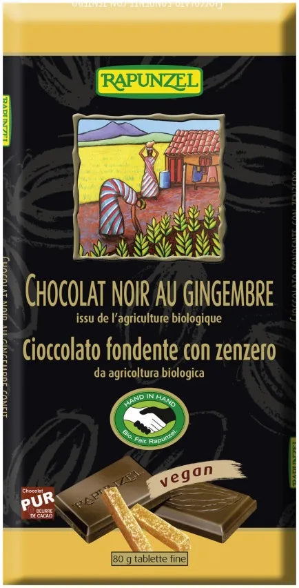 Cioccolato fondente con zenzero Rapunzel