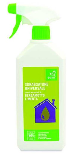 Detergente sgrassatore universale con olio essenziale di bergamotto e menta Igiene casa ecor