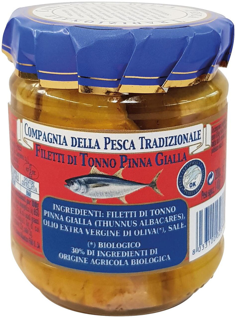 Filetti di tonno in olio extravergine di oliva Compagnia della pesca tradizionale