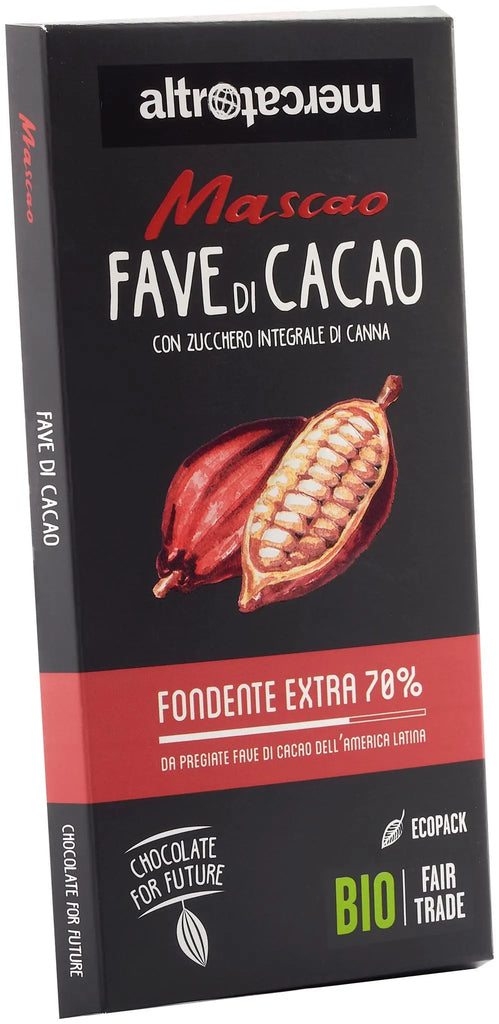 mascao - cioccolato fondente 70% con fave di cacao Altromercato