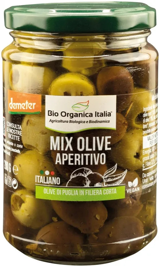 Mix olive aperitivo Bio organica italia