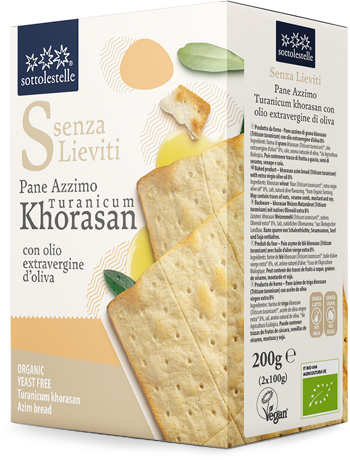 Sottolestelle - Pane azzimo bio di grano Turanicum Khorasan - 200g –  Biologicamente LiveShop