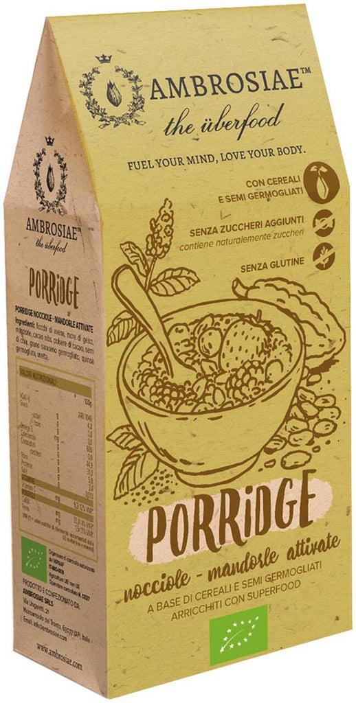Porridge Nocciole E Mandorle Attivate Ambrosiae