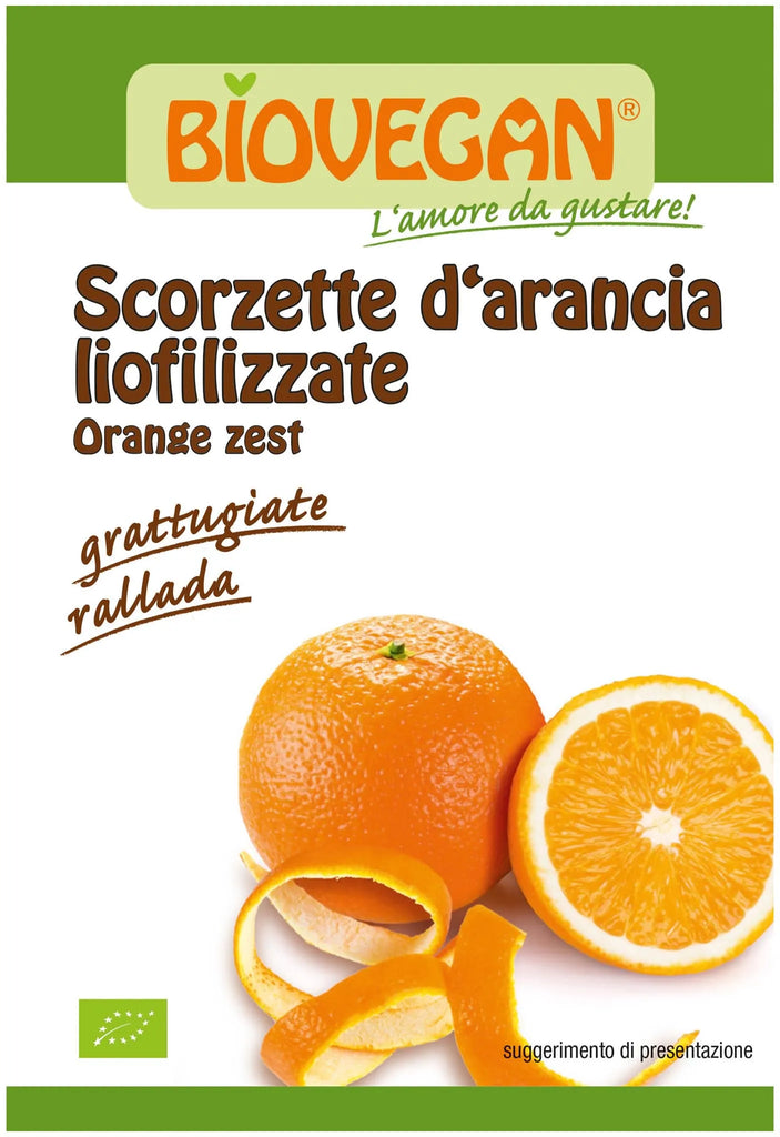 Scorzette d'arancia liofilizzate Bio vegan