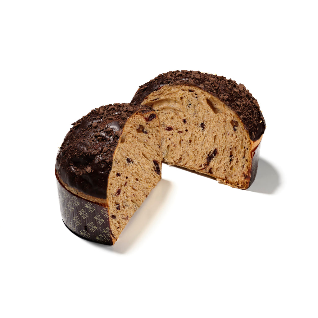 Panettone artigianale Vegano Ciocciolato e Amarena Biologicamente LiveShop